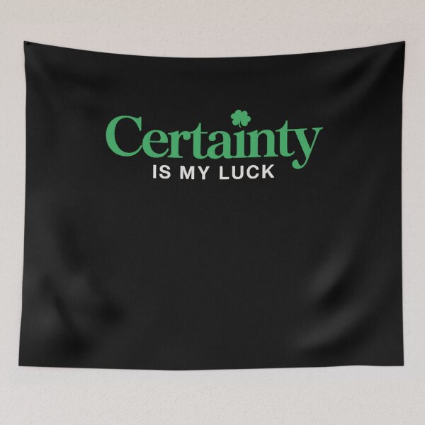 Item preview, Luck Certainty Minimal Quote Inner Peace St Patricks Day designed and sold by clothesy7.