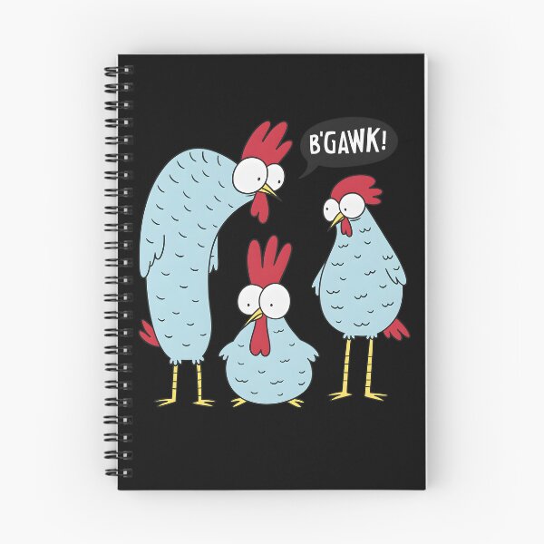 Item preview,  Funny Blue Chicken Family B'Gawk Surprised Rooster Cartoon designed and sold by DrawHandArt.