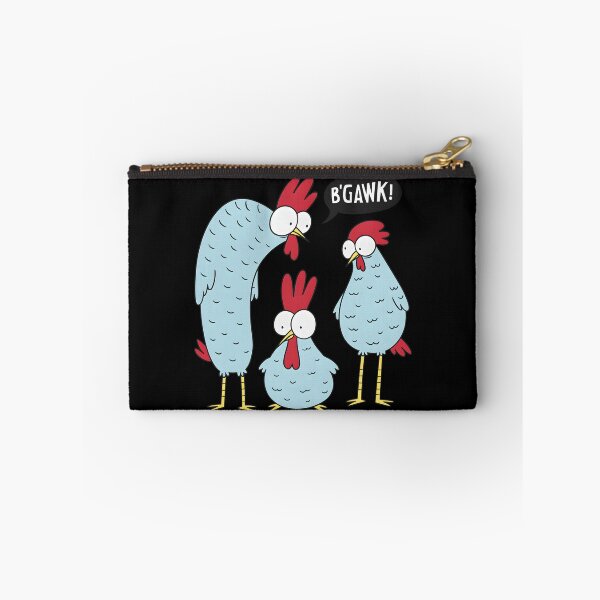 Item preview,  Funny Blue Chicken Family B'Gawk Surprised Rooster Cartoon designed and sold by DrawHandArt.