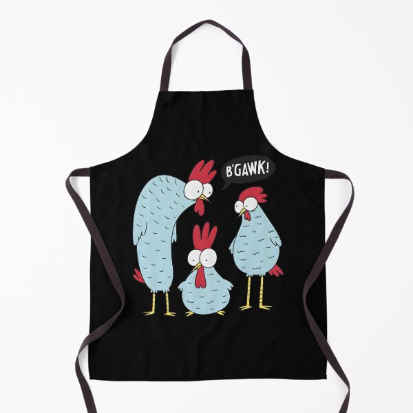 Item preview,  Funny Blue Chicken Family B'Gawk Surprised Rooster Cartoon designed and sold by DrawHandArt.