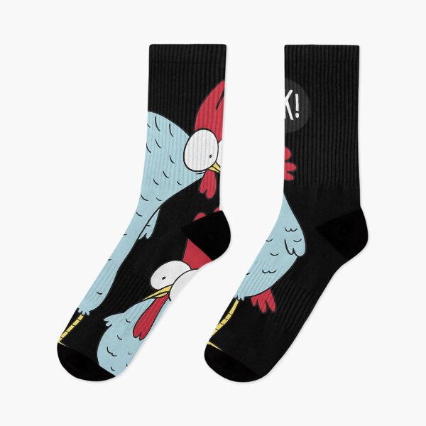 Item preview,  Funny Blue Chicken Family B'Gawk Surprised Rooster Cartoon designed and sold by DrawHandArt.