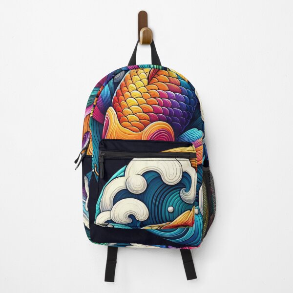 Item preview, Circular Koi in Flowing Waves designed and sold by StudioKansai.