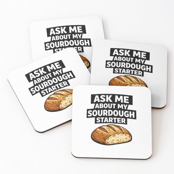Item preview, Ask Me About My Sourdough Starter | Funny Baker T-Shirt | Minimalist Bread Lover Shirt designed and sold by DailyDrivesct.