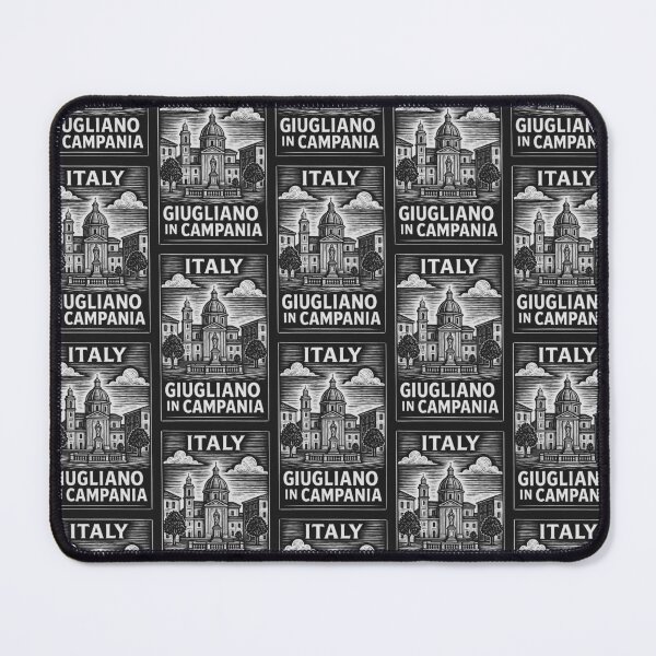 Item preview, Giugliano in Campania Italy Linocut Style designed and sold by Thistle-TShop.