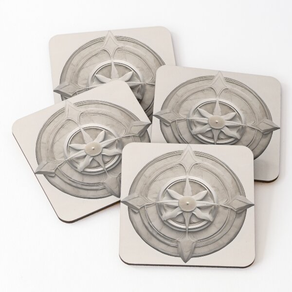 Item preview, Modern Heritage Stone Compass Medallion designed and sold by Solara Meridian Studio.
