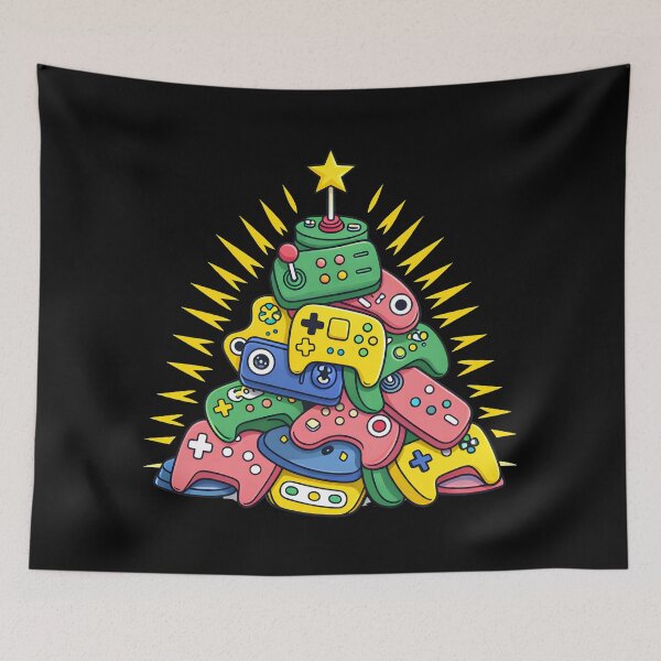 Item preview, Video Game Controller Christmas Tree Gamer Holiday Gaming Gift designed and sold by DrawHandArt.