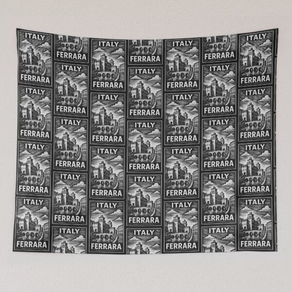 Item preview, Ferrara Italy Linocut Style  designed and sold by Thistle-TShop.