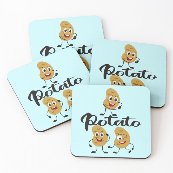 Item preview, One Potato Two Potatoes Kawaii Veggie Art designed and sold by SandyMDesigns.