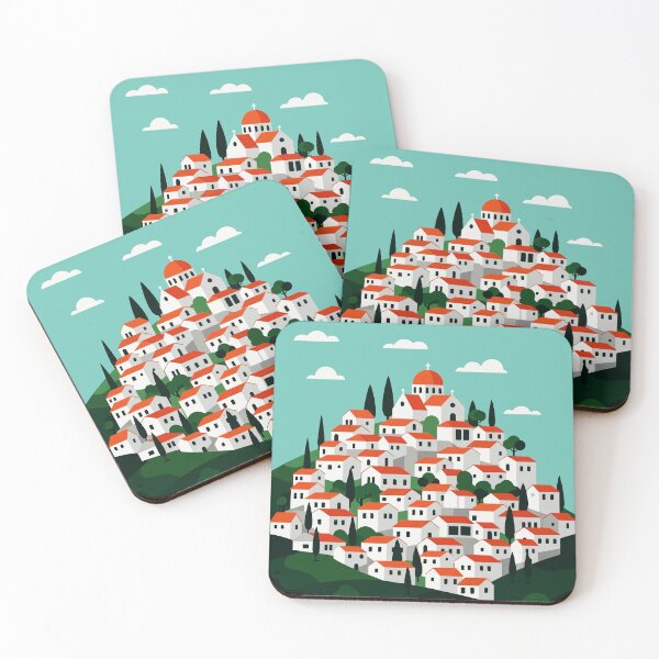 Item preview, A village on a mountainside designed and sold by Design4uStudio.