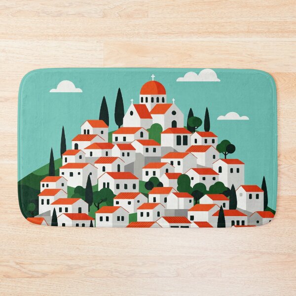 Item preview, A village on a mountainside designed and sold by Design4uStudio.