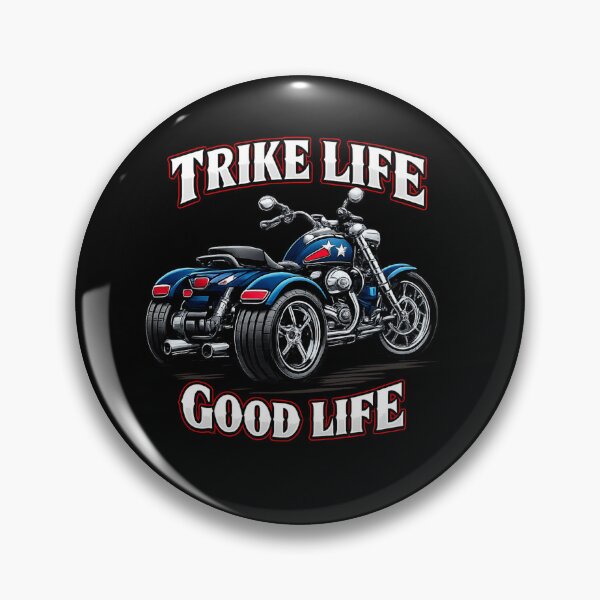 Item preview, Trike Life Good Life T-Shirt | American Trike Motorcycle Biker Shirt | Vintage Cruiser Trike Rider Tee designed and sold by DailyDrivesct.