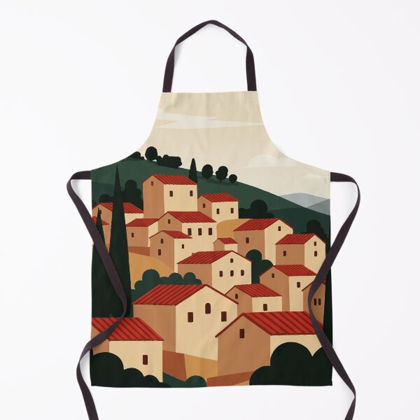 Item preview, A village on a mountainside designed and sold by Design4uStudio.