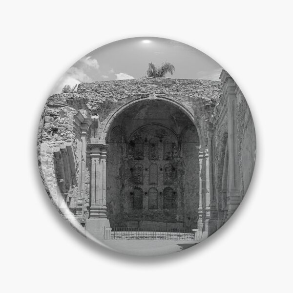 Item preview, Ruins of the Great Stone Church (1806) BW designed and sold by WrightDesignsUS.