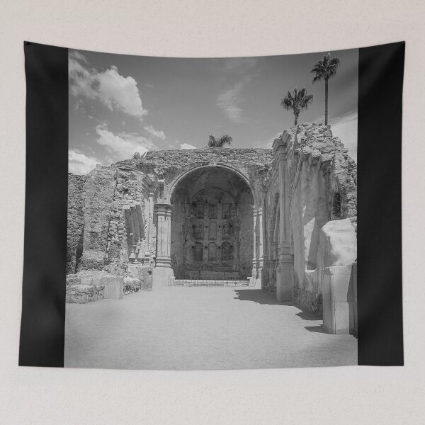 Item preview, Ruins of the Great Stone Church (1806) BW designed and sold by WrightDesignsUS.