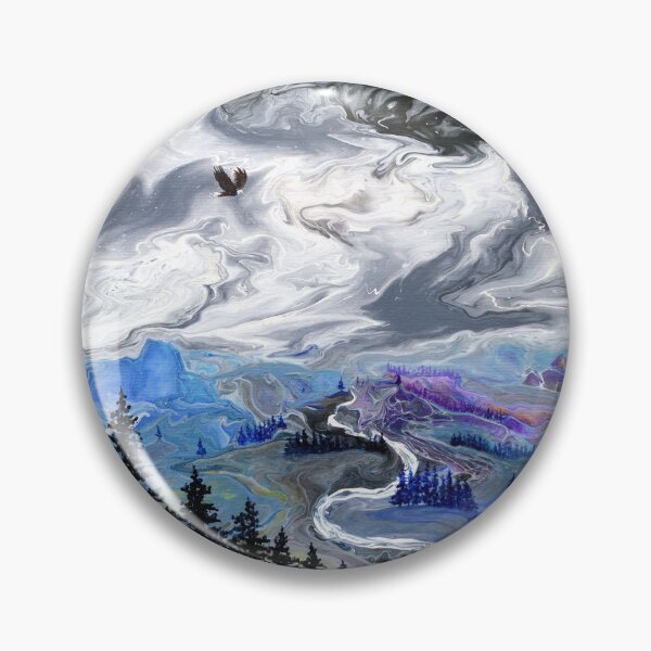 Item preview, Eagle Over a Winding River designed and sold by BreezyZen.