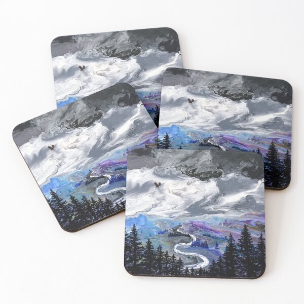 Item preview, Eagle Over a Winding River designed and sold by BreezyZen.