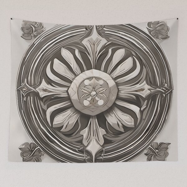 Item preview, Modern Heritage Rosette Medallion designed and sold by Solara Meridian Studio.