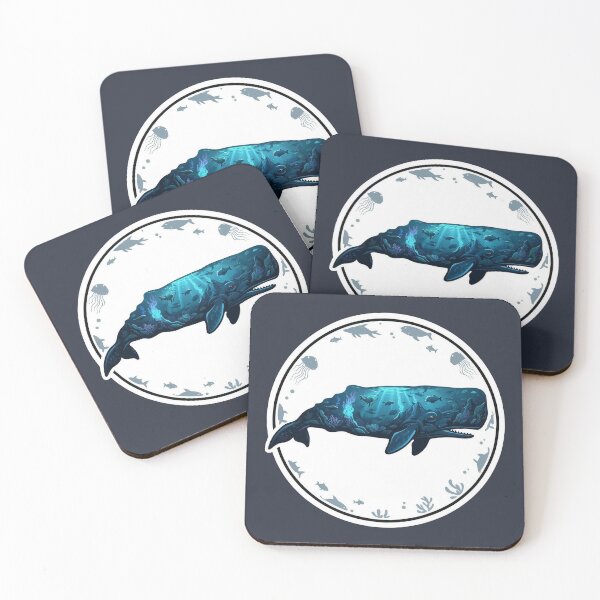 Item preview, Majestic Sperm Whale Deep Sea Abyss Double Exposure Art designed and sold by CANDO ART STORE.