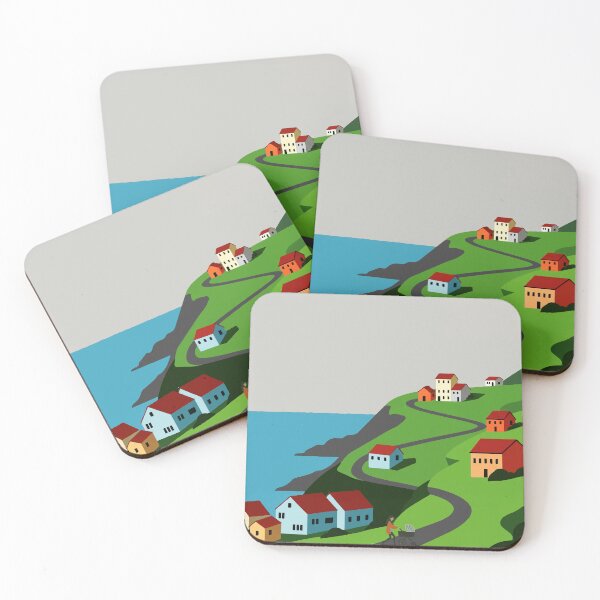 Item preview, Town on the coast designed and sold by Design4uStudio.