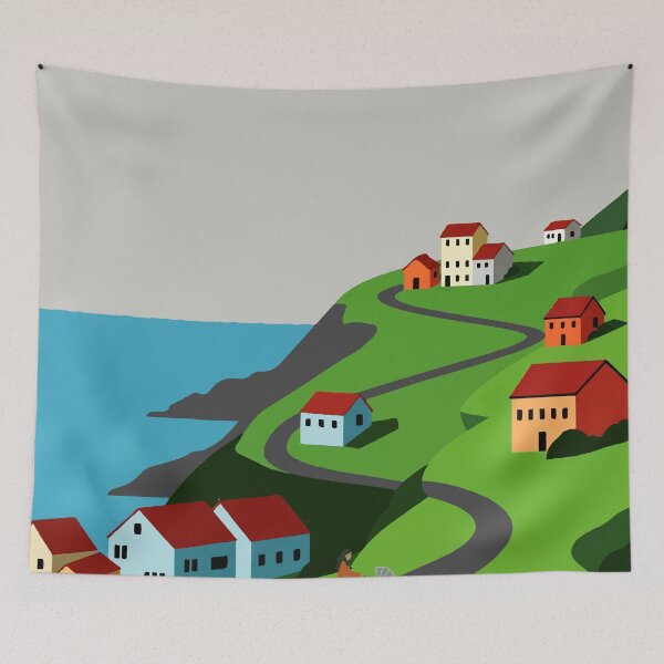 Item preview, Town on the coast designed and sold by Design4uStudio.