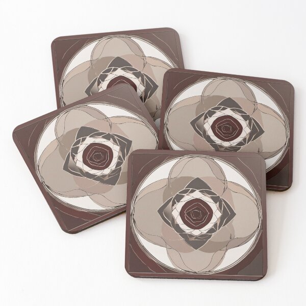 Item preview, Crimson Union – Romantic Marble Mandala designed and sold by Solara Meridian Studio.