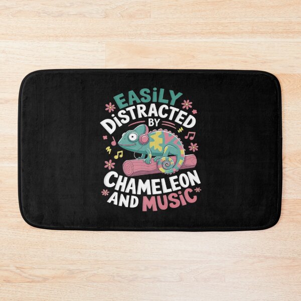 Item preview, Easily Distracted By Chameleon And Music  designed and sold by PowAcademy.