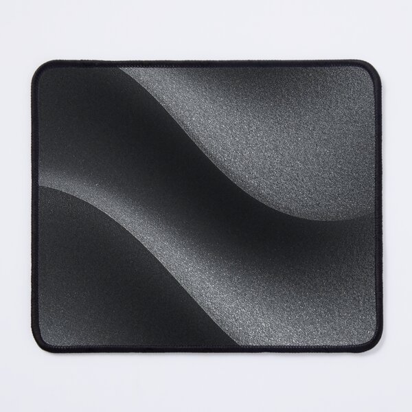 Item preview, Minimal Abstract Dark Gray Waves | Modern Matte Black Surface Art designed and sold by Impact-Art.