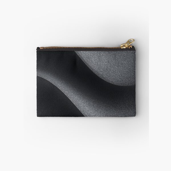 Item preview, Minimal Abstract Dark Gray Waves | Modern Matte Black Surface Art designed and sold by Impact-Art.