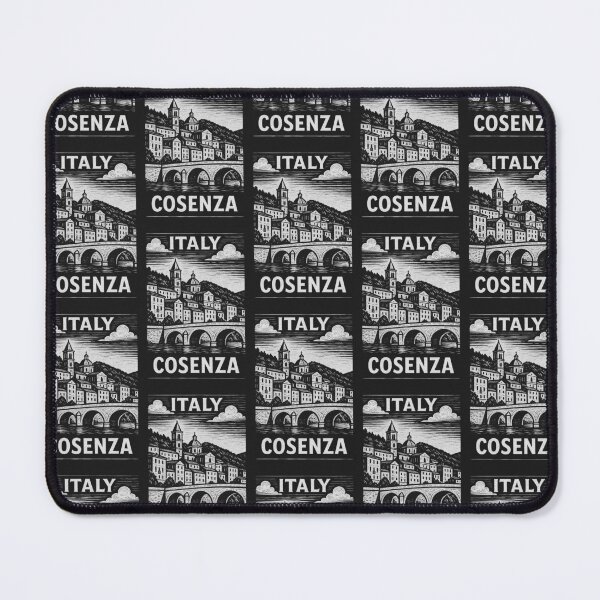 Item preview, Cosenza Italy Linocut Style designed and sold by Thistle-TShop.