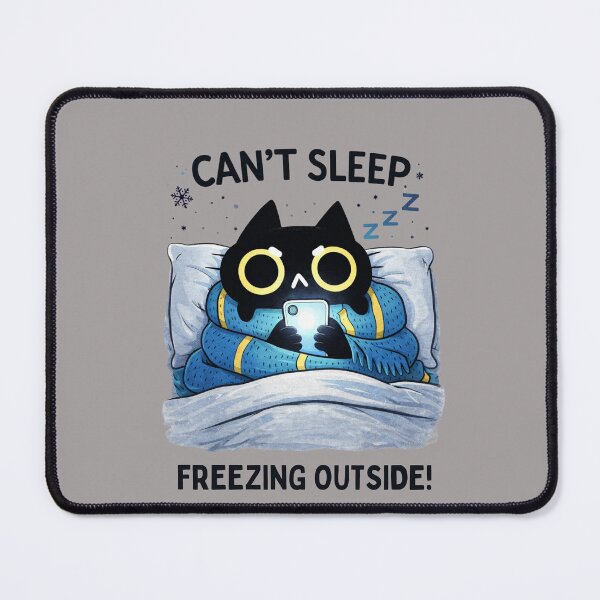 Item preview, Cant Sleep Freezing Cat designed and sold by lioragraf.