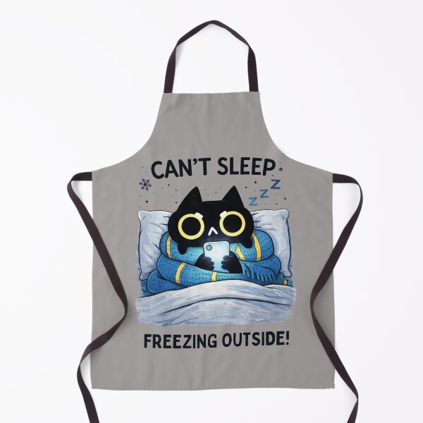 Item preview, Cant Sleep Freezing Cat designed and sold by lioragraf.