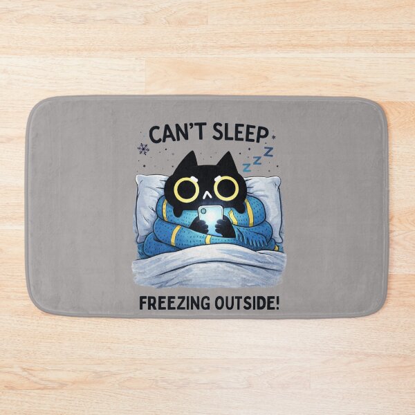 Item preview, Cant Sleep Freezing Cat designed and sold by lioragraf.