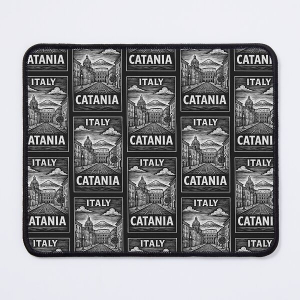 Item preview, Catania Italy Linocut Style  designed and sold by Thistle-TShop.