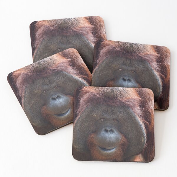 Item preview, Soulful Orangutan Portrait - Deep Eyes of the Jungle designed and sold by PineSunStudio.
