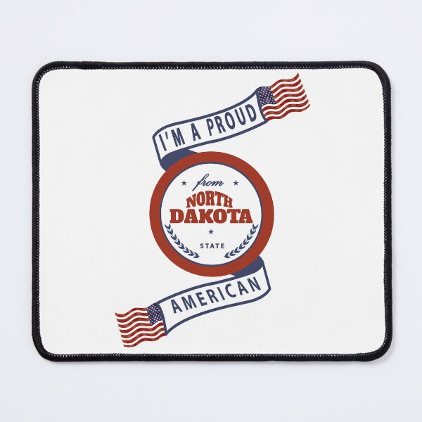 Item preview, Proud American North Dakota Badge designed and sold by capricedefille.