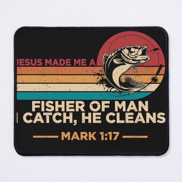 Item preview, Retro Faith Based Jesus Made Me a Fisher of Man designed and sold by AlienOccupation.