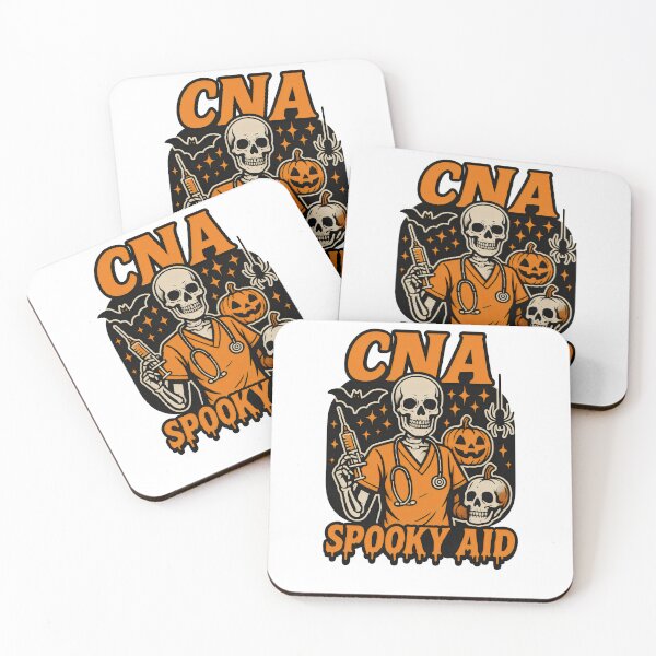 Item preview, CNA Spooky Aid Skeleton Halloween Shirt – Funny CNA Pumpkin Design for Healthcare Workers designed and sold by ClinicalHubs.