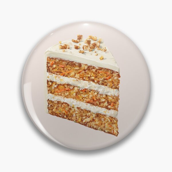 Item preview, Slice of Carrot Cake designed and sold by Violet Peonies.