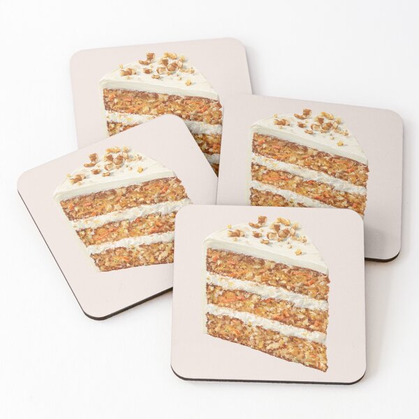Item preview, Slice of Carrot Cake designed and sold by Violet Peonies.