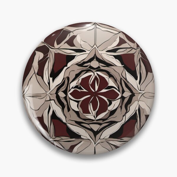 Item preview, Crimson Accord – Marble Petal Mandala designed and sold by Solara Meridian Studio.