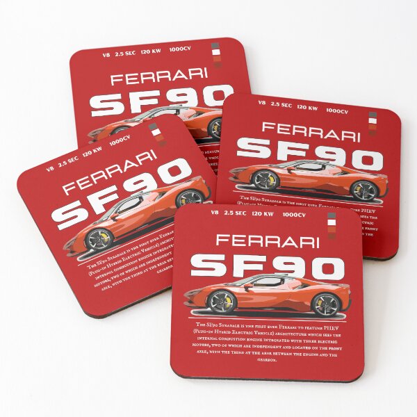 Item preview, Vintage Classic Car Ferrari SF 90 PT designed and sold by PrintCarClub.