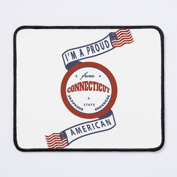 Item preview, Proud American Connecticut State Badge designed and sold by capricedefille.
