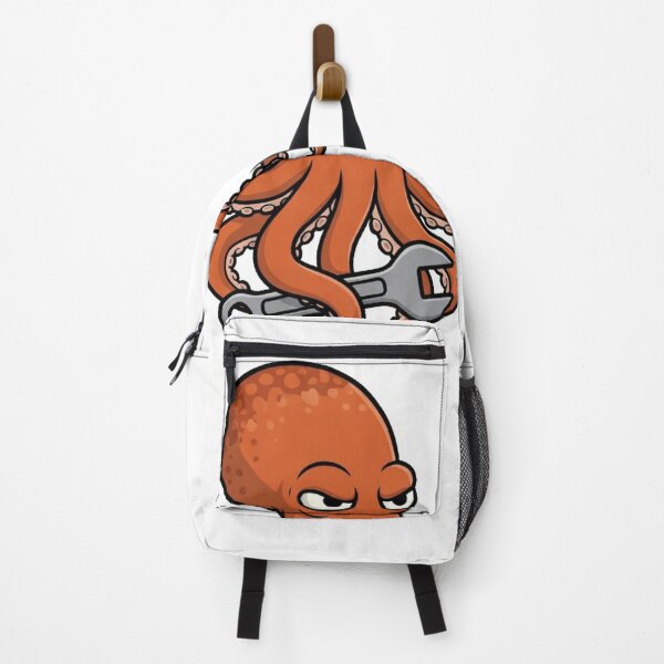 Item preview, Working Octopus Busy Cartoon Octopus Illustration designed and sold by octozap.