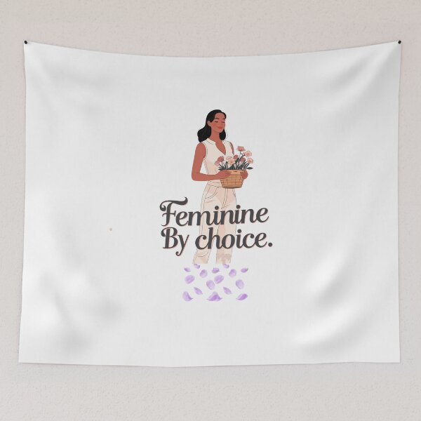 Item preview, Feminine By Choice traditional femininity designed and sold by SloganSauce.