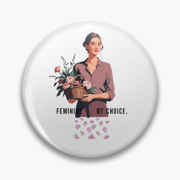 Item preview, Feminine By Choice soft woman designed and sold by SloganSauce.