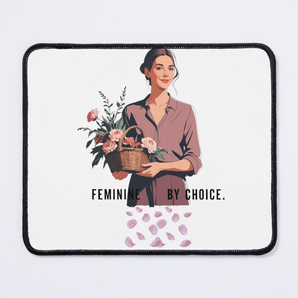 Item preview, Feminine By Choice soft woman designed and sold by SloganSauce.