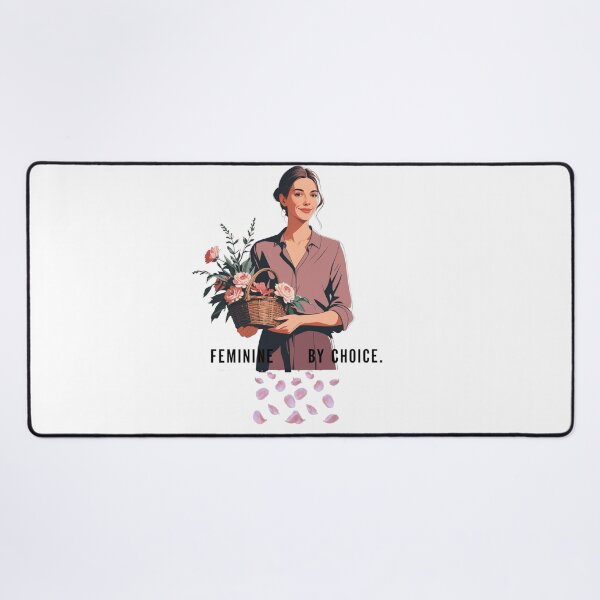 Item preview, Feminine By Choice soft woman designed and sold by SloganSauce.