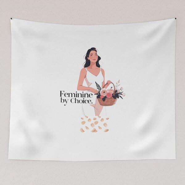 Item preview, Feminine By Choice classic femininity designed and sold by SloganSauce.