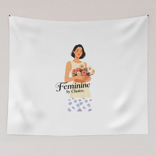 Item preview, Feminine By Choice relationship values designed and sold by SloganSauce.