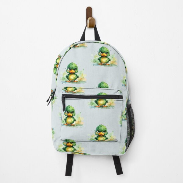 Item preview, The sour green duckling plans to seize world domination, in watercolor style designed and sold by LiskoDesign.